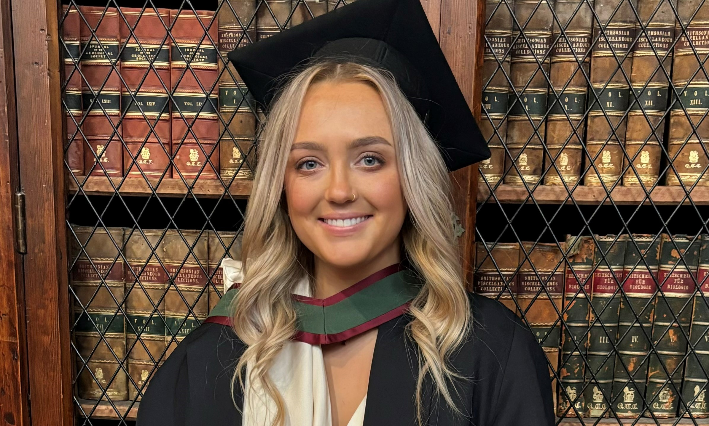 An image of Rachel O'Loughlin at her graduation